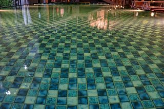 Mosaïque bleu clair rivière